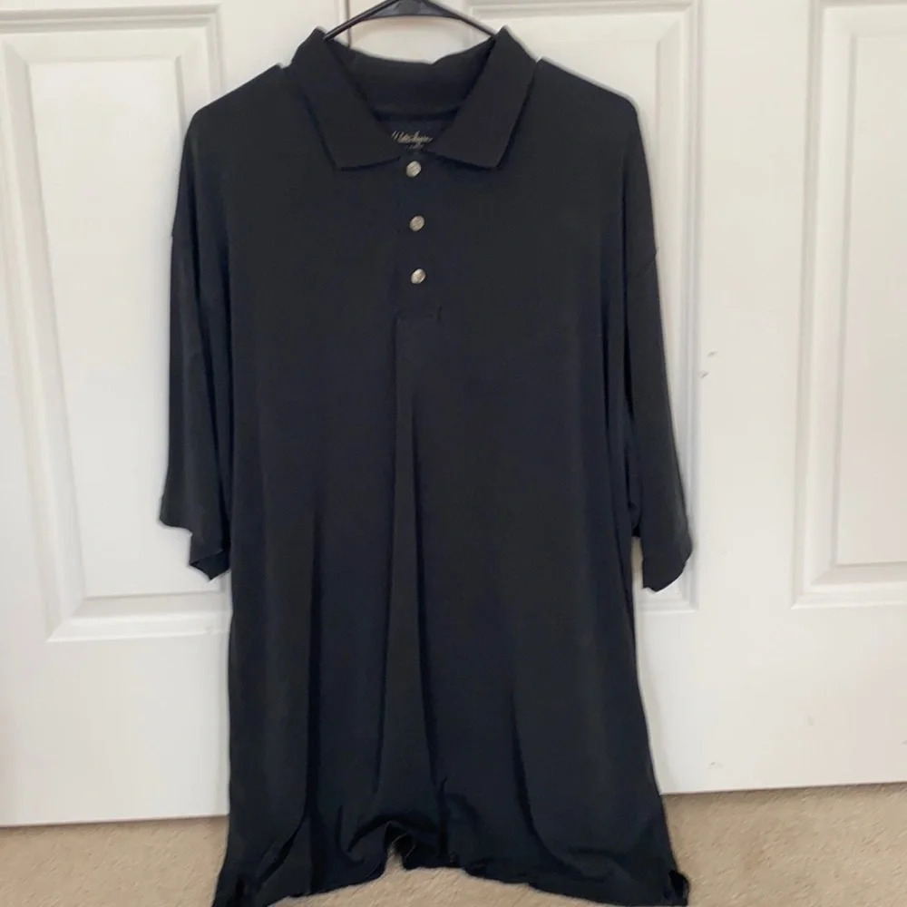 Walter Hagen black Golf Shirt size Large